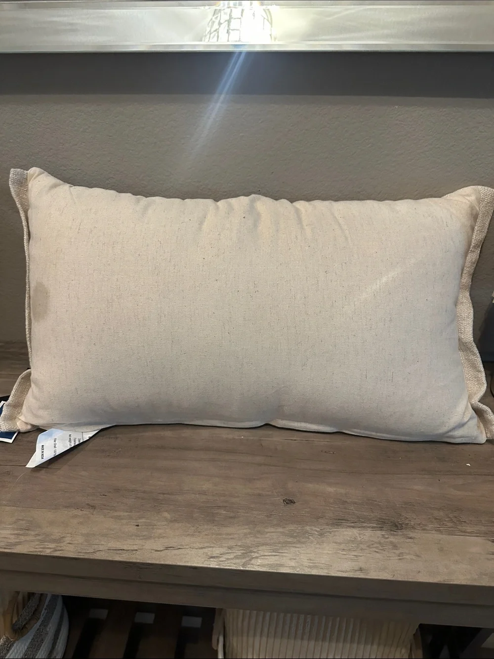 Cynthia Rowley Cream Embroidered Ghost Decorative Pillow